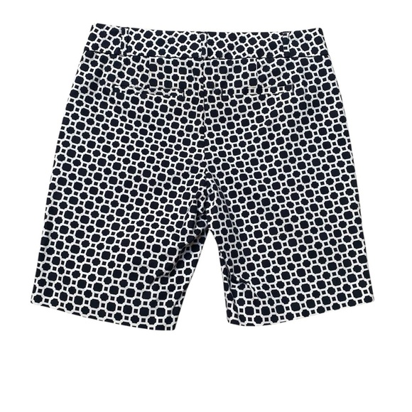 Banana Republic Factory Hampton Fit Navy White Abstract Print Bermuda Shorts 2P - Picture 6 of 10